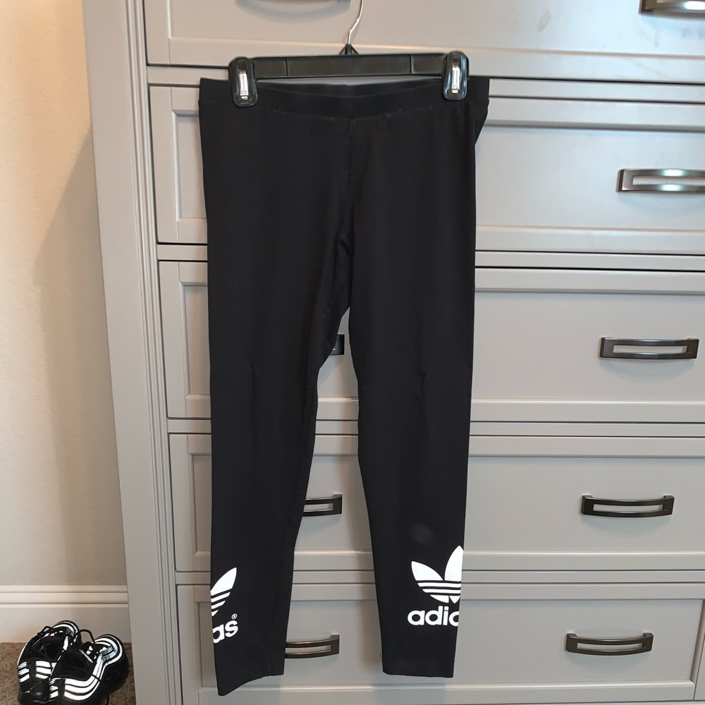 Black addias leggings